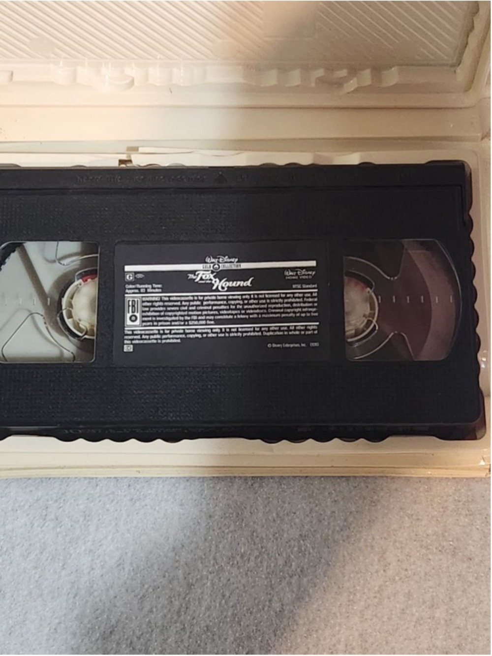 Set of 3Vintage Walt Disney VHS Tapes The Fox and the Hound, Pinocchio, Aladdin - Picture 10 of 10